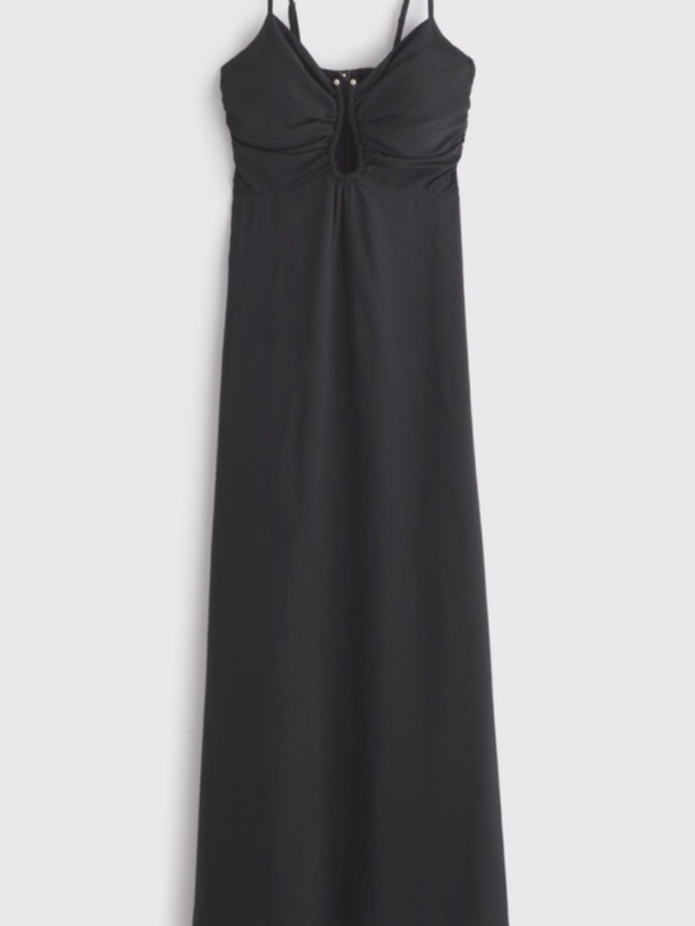 Abercrombie & Fitch Black Spaghetti-Strap Maxi Dress - Picture 5 of 8